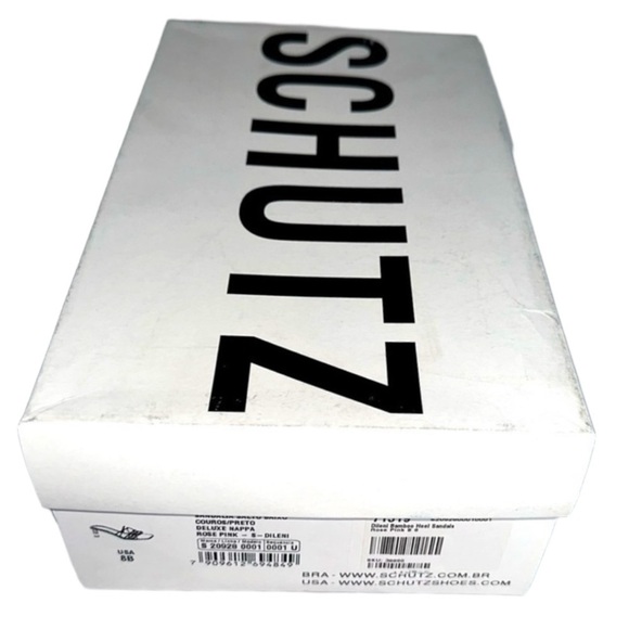 Schutz Dileni Bamboo Heel‎ Sandals Pink 8 B - Picture 8 of 9